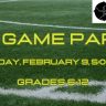 The Big Game Party, Sunday, February 9, 5 p.m. until game ends, Grades 6-12